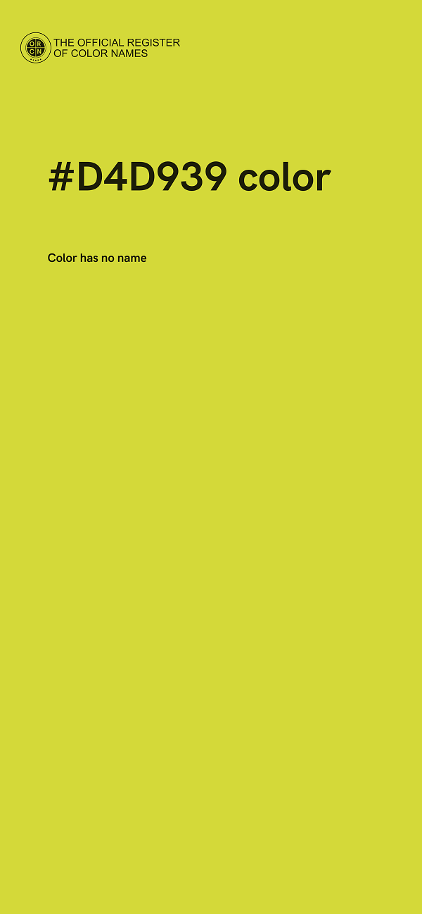 #D4D939 color image