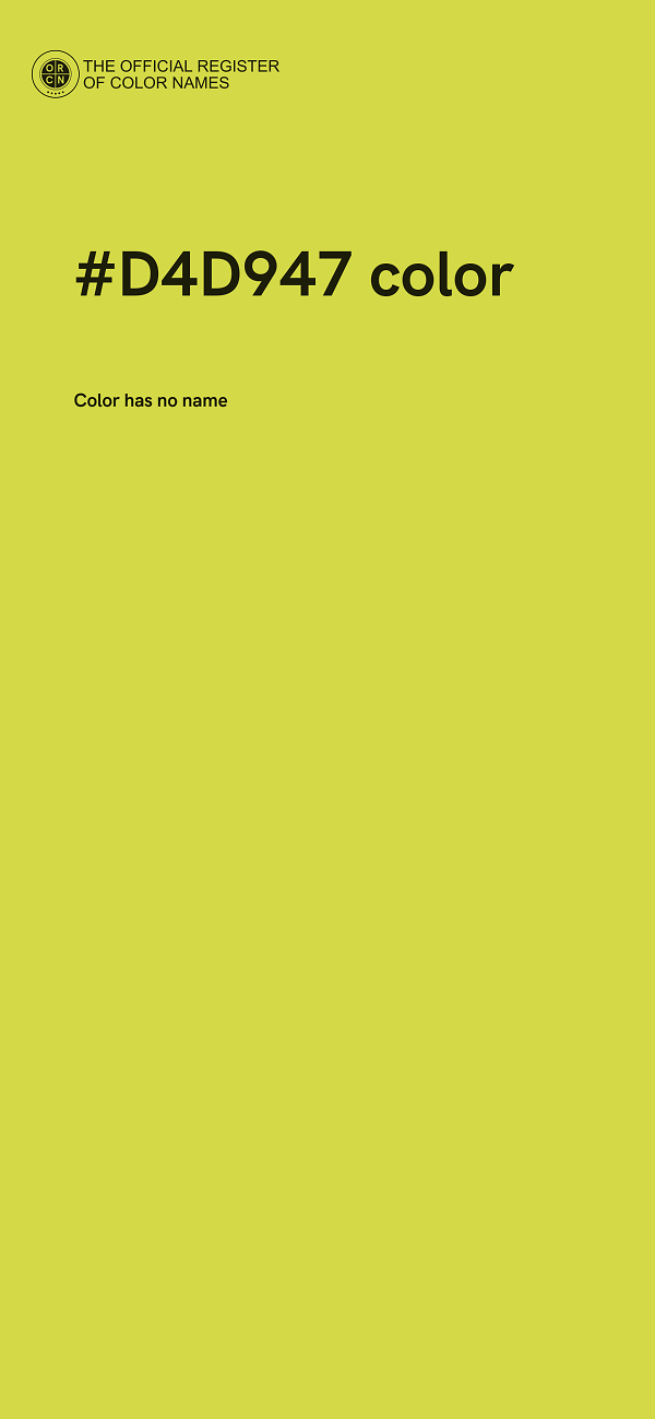 #D4D947 color image