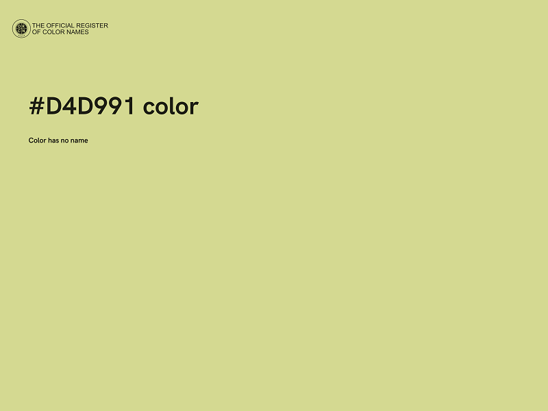 #D4D991 color image