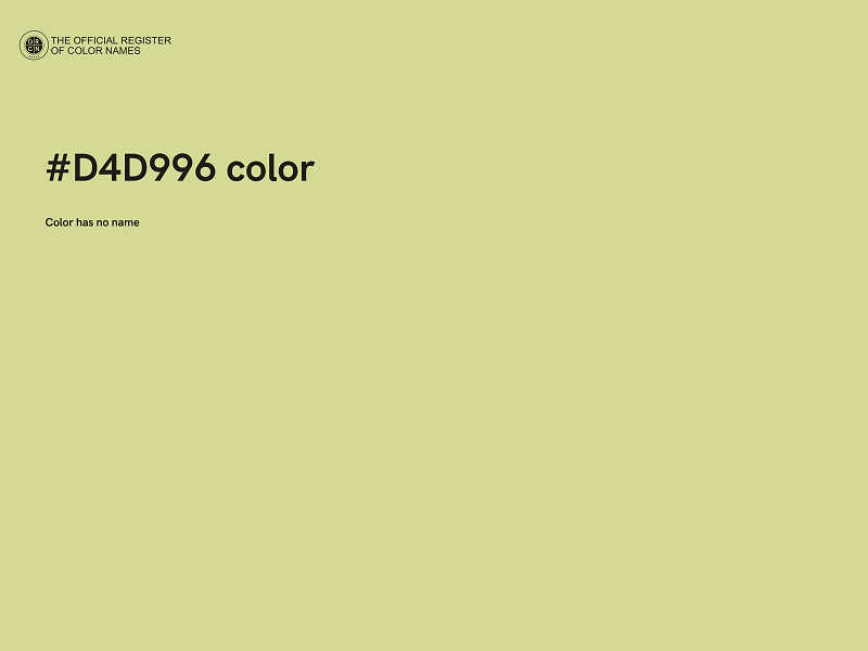 #D4D996 color image