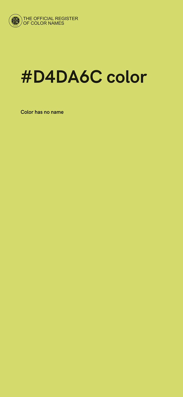 #D4DA6C color image