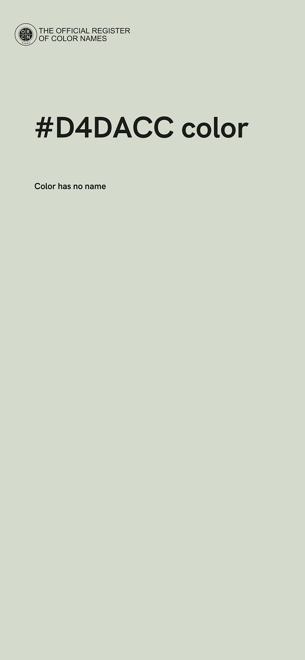 #D4DACC color image