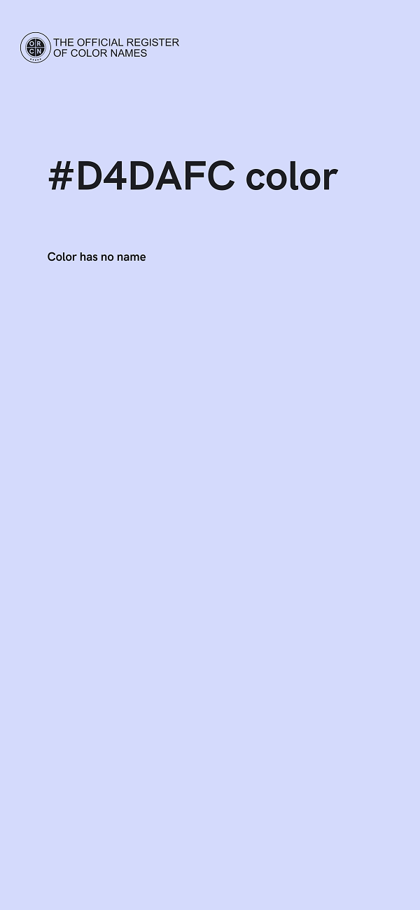#D4DAFC color image