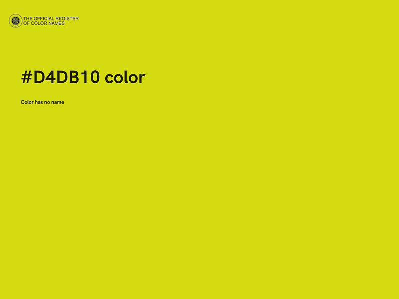 #D4DB10 color image