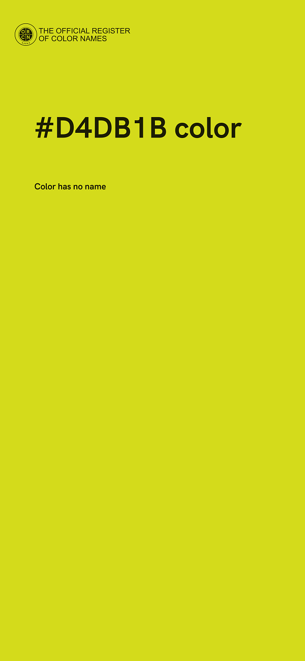 #D4DB1B color image