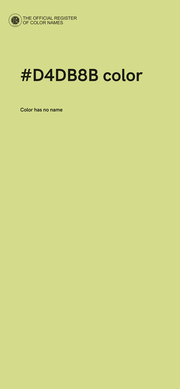 #D4DB8B color image