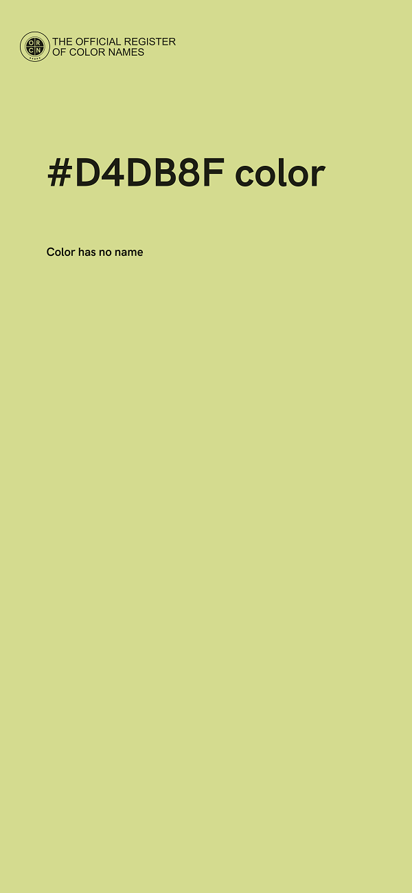 #D4DB8F color image