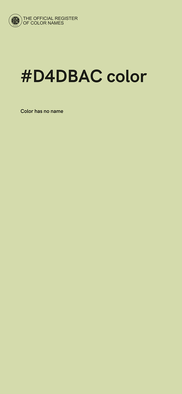 #D4DBAC color image