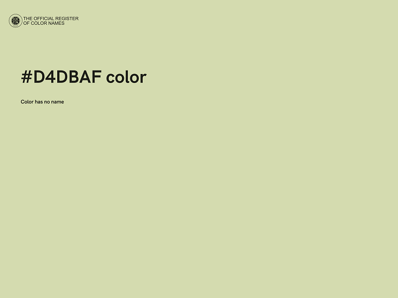 #D4DBAF color image