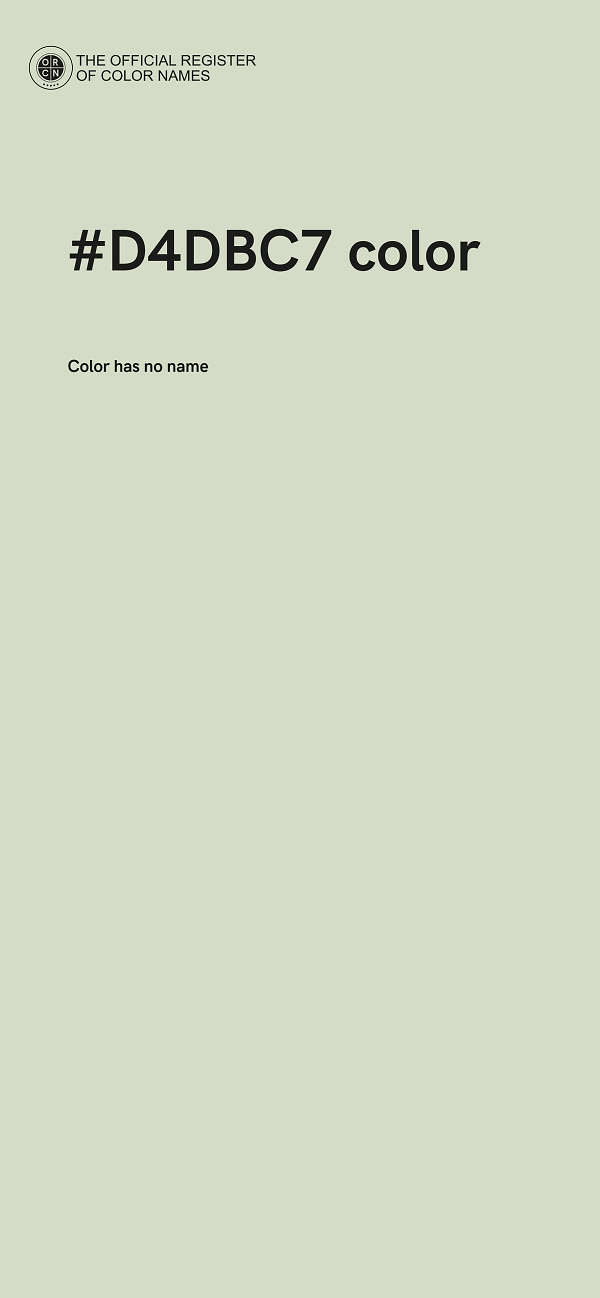 #D4DBC7 color image
