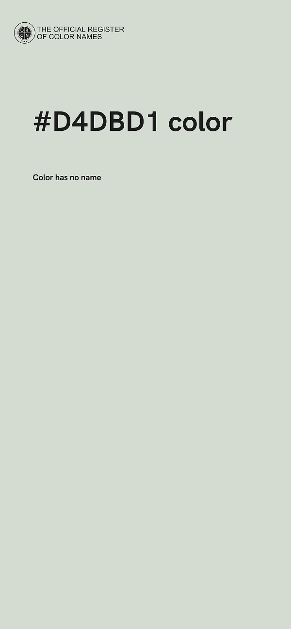 #D4DBD1 color image