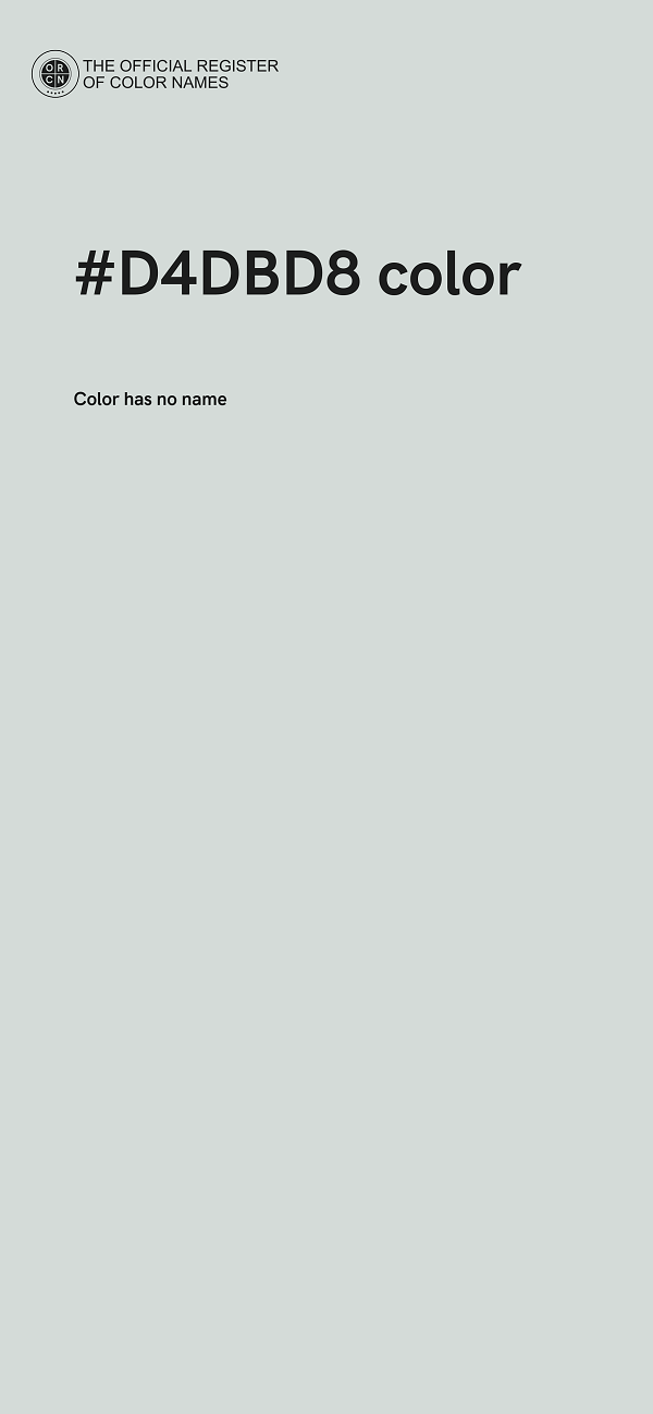 #D4DBD8 color image