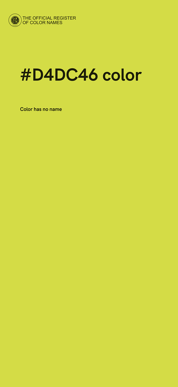 #D4DC46 color image