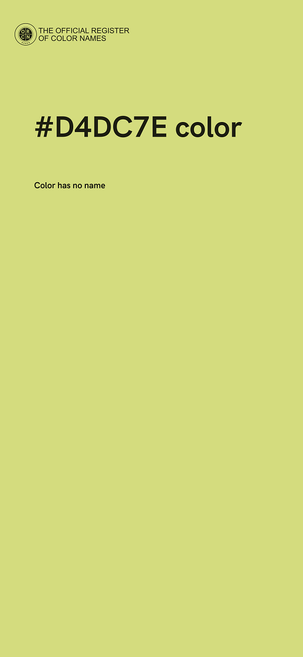 #D4DC7E color image