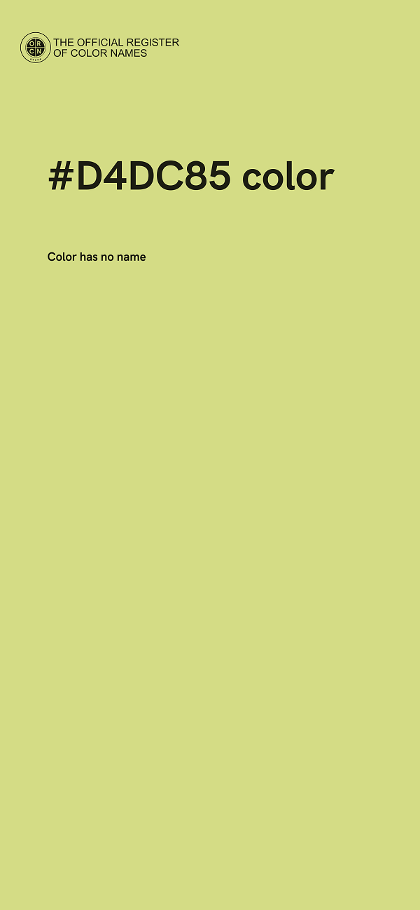 #D4DC85 color image