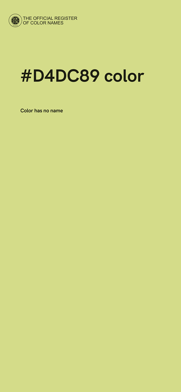 #D4DC89 color image