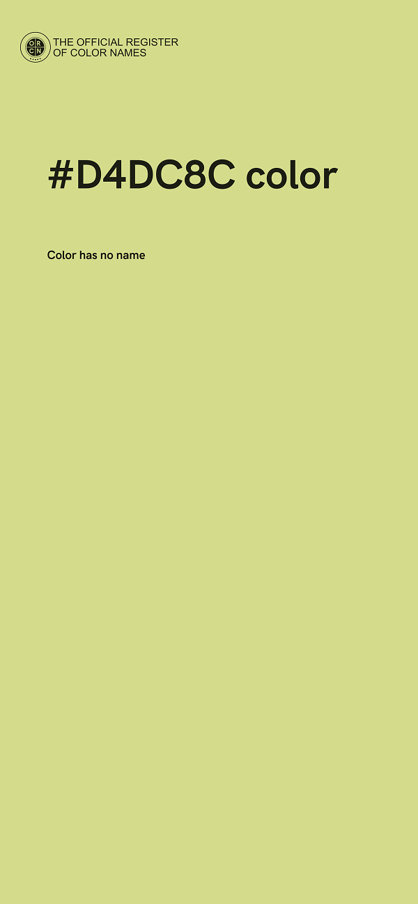 #D4DC8C color image