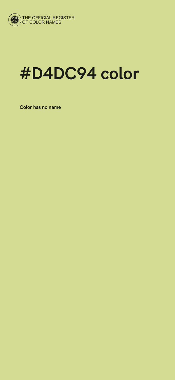 #D4DC94 color image