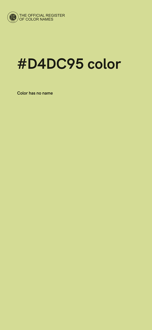 #D4DC95 color image