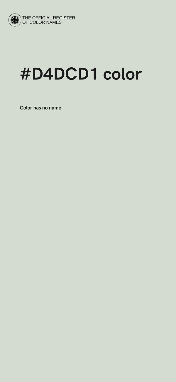 #D4DCD1 color image