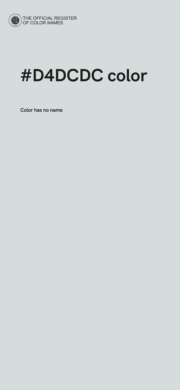 #D4DCDC color image