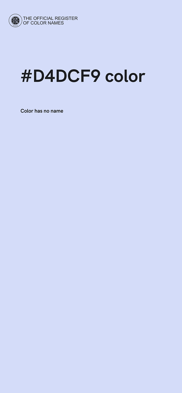 #D4DCF9 color image