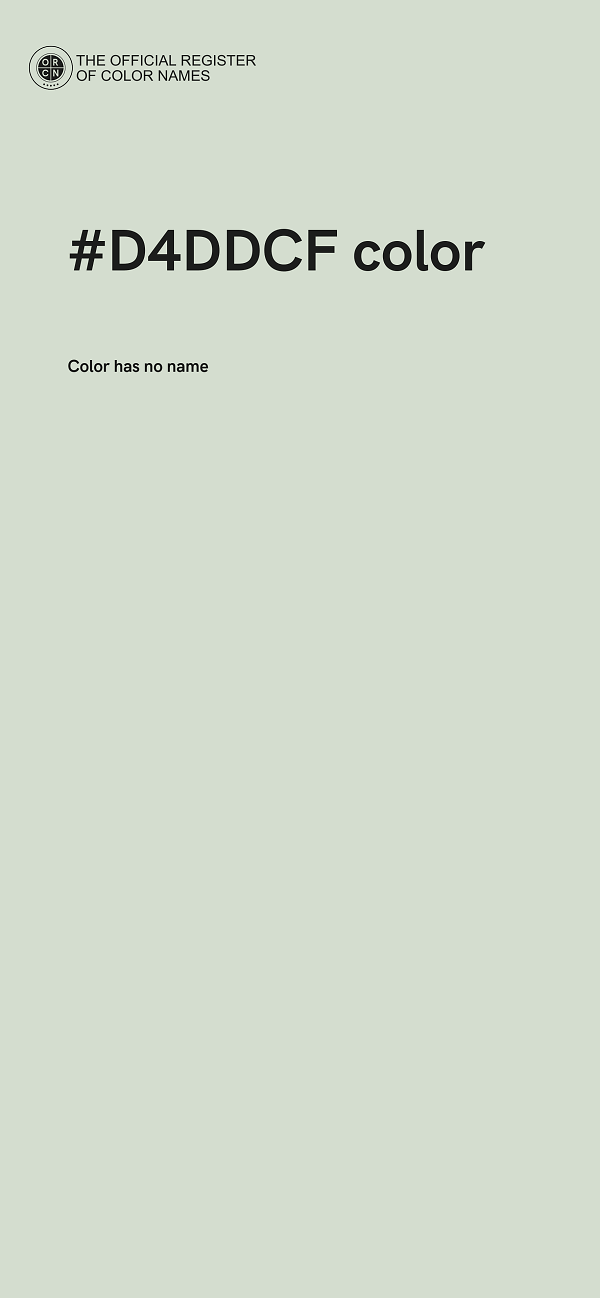 #D4DDCF color image