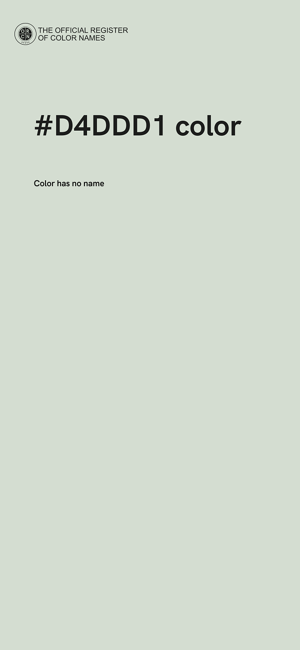 #D4DDD1 color image