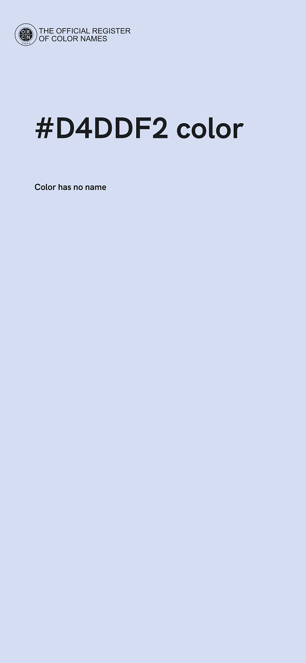#D4DDF2 color image