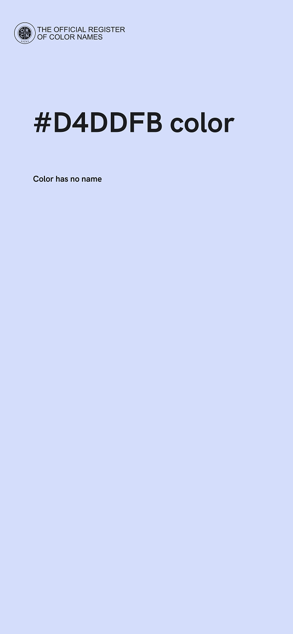 #D4DDFB color image