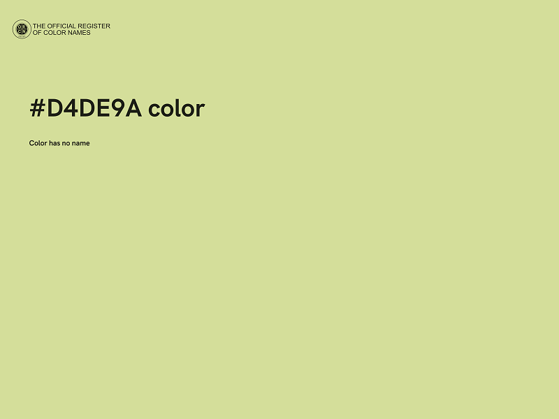 #D4DE9A color image