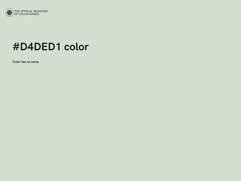 #D4DED1 color image