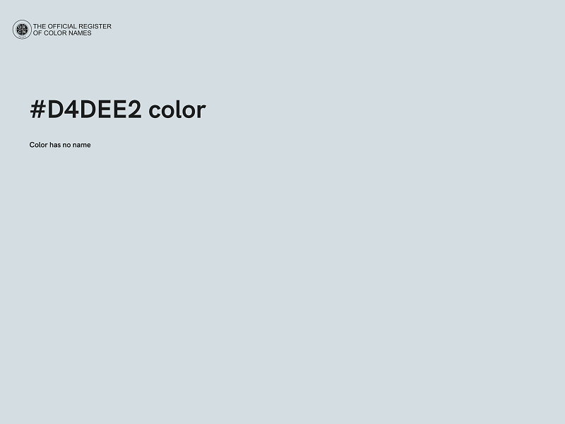 #D4DEE2 color image