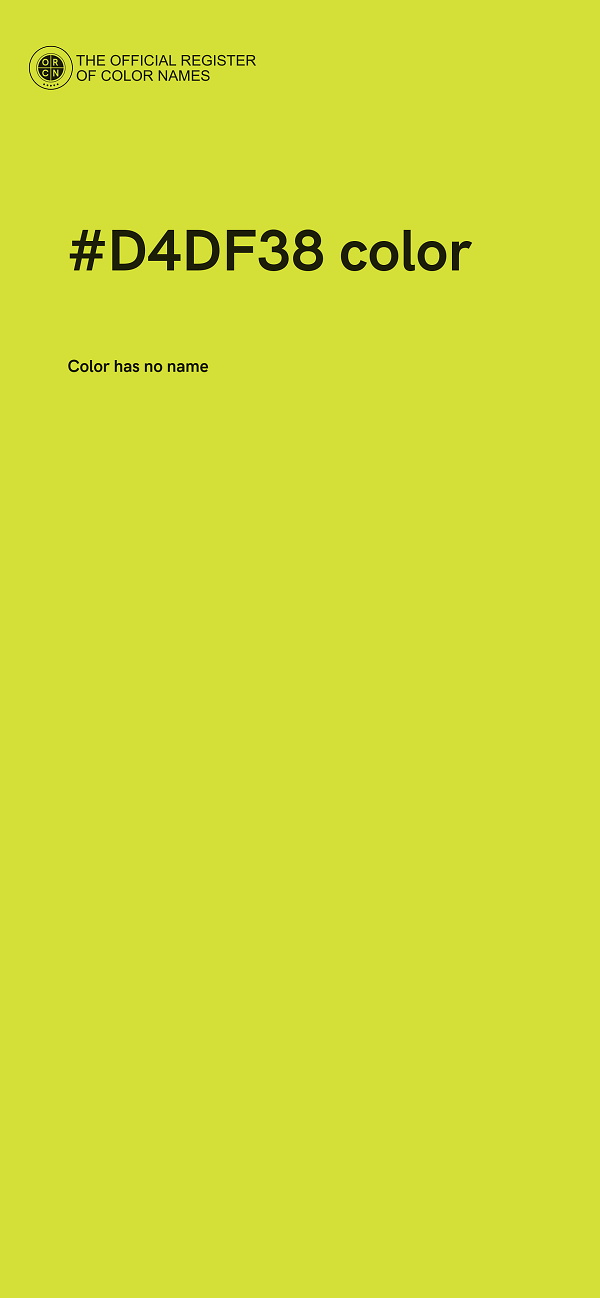 #D4DF38 color image