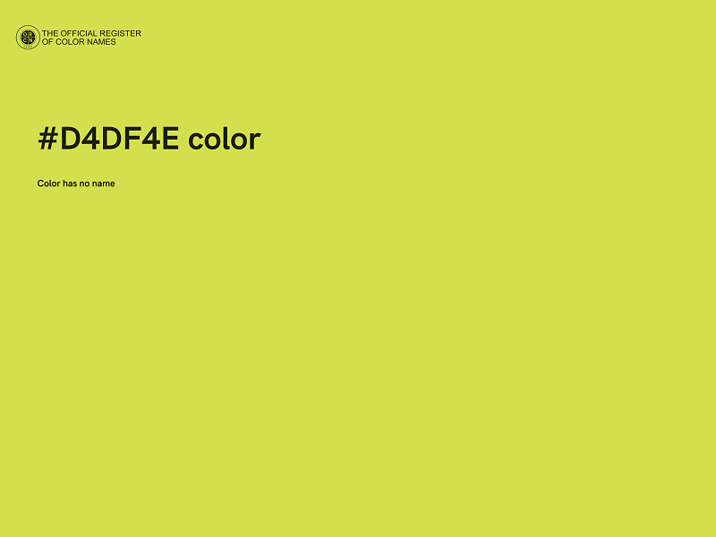 #D4DF4E color image