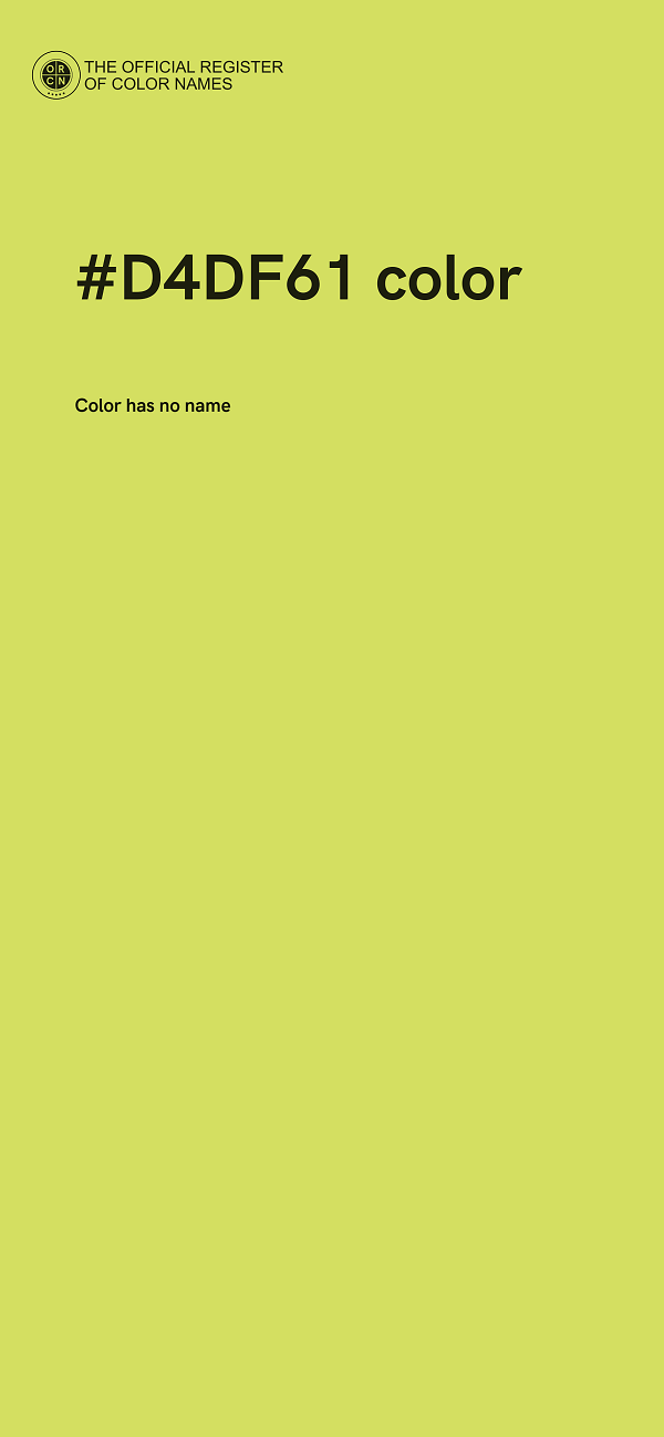 #D4DF61 color image
