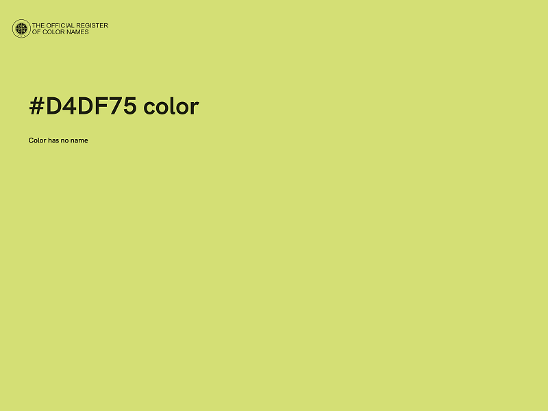 #D4DF75 color image