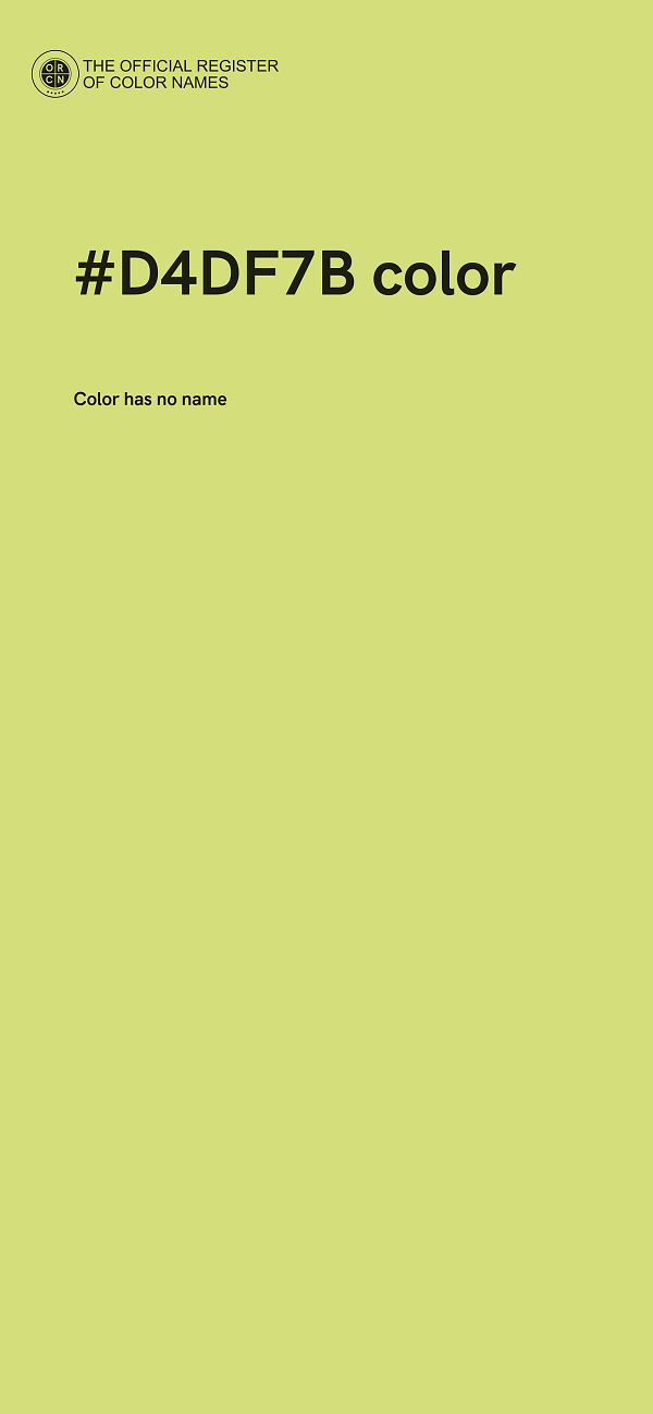 #D4DF7B color image