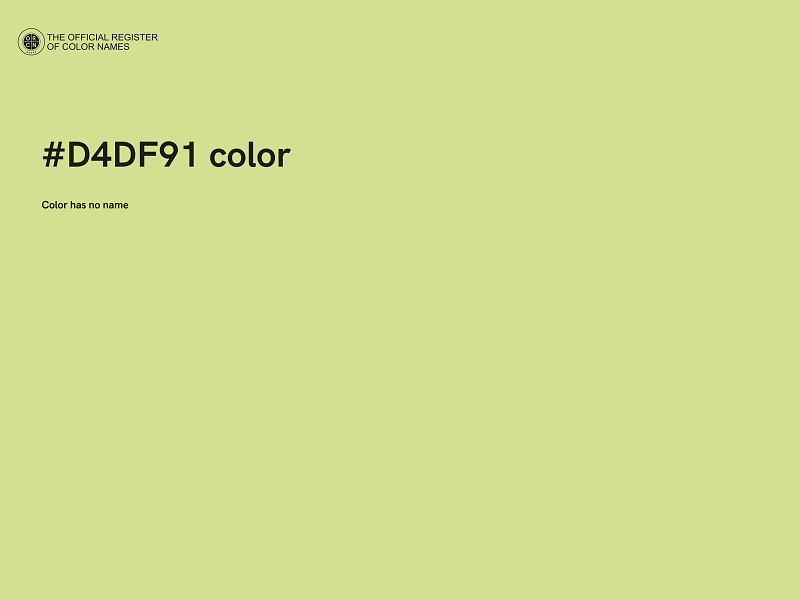 #D4DF91 color image