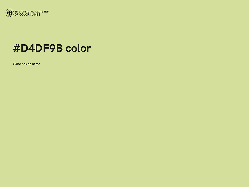 #D4DF9B color image