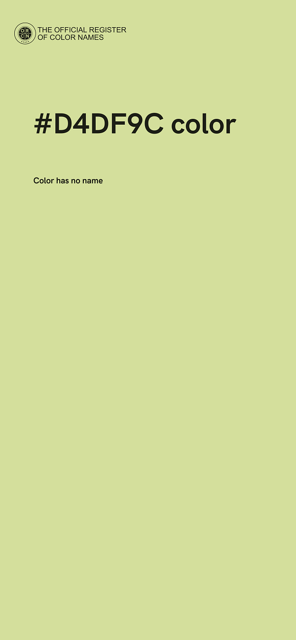 #D4DF9C color image