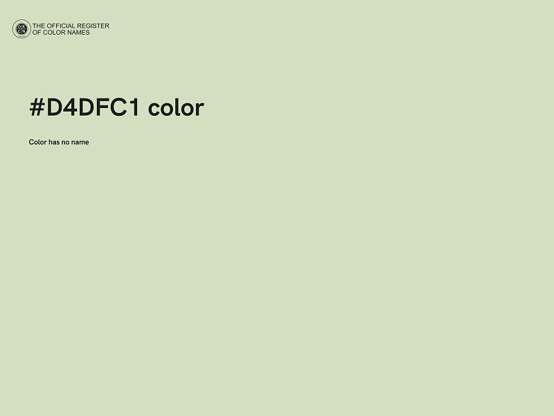 #D4DFC1 color image