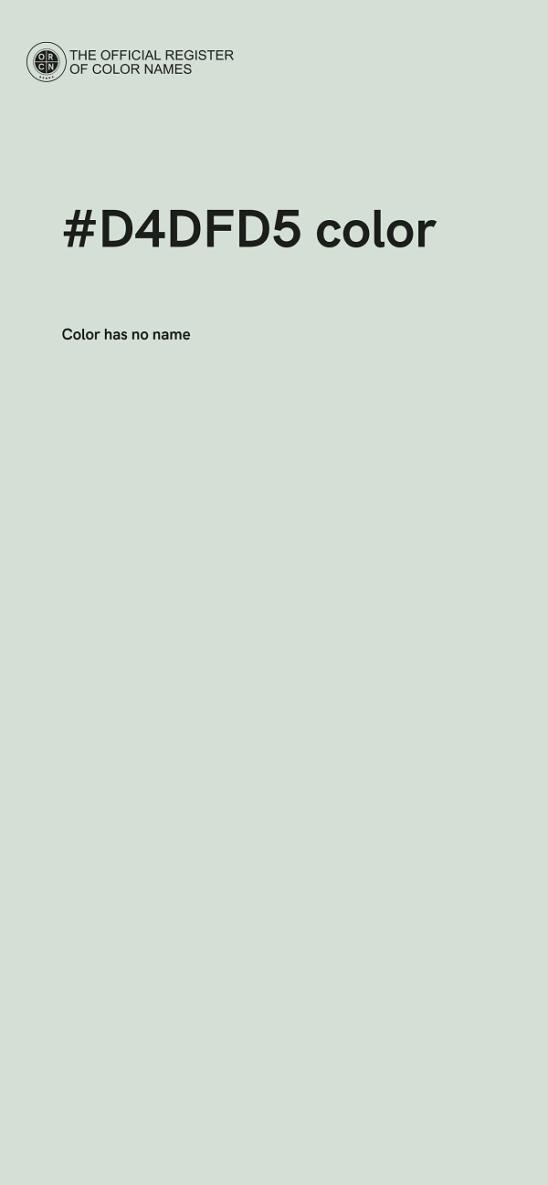 #D4DFD5 color image