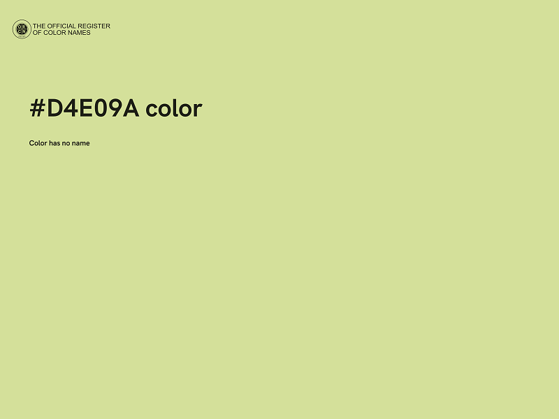 #D4E09A color image