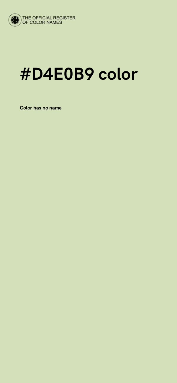 #D4E0B9 color image