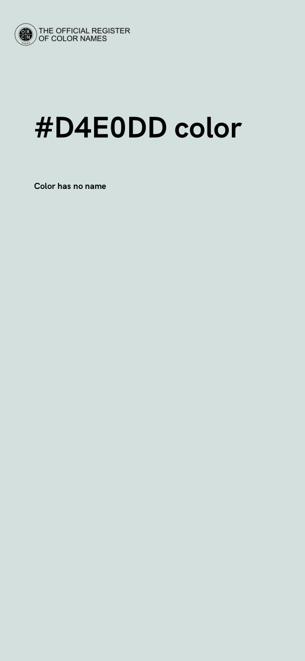 #D4E0DD color image