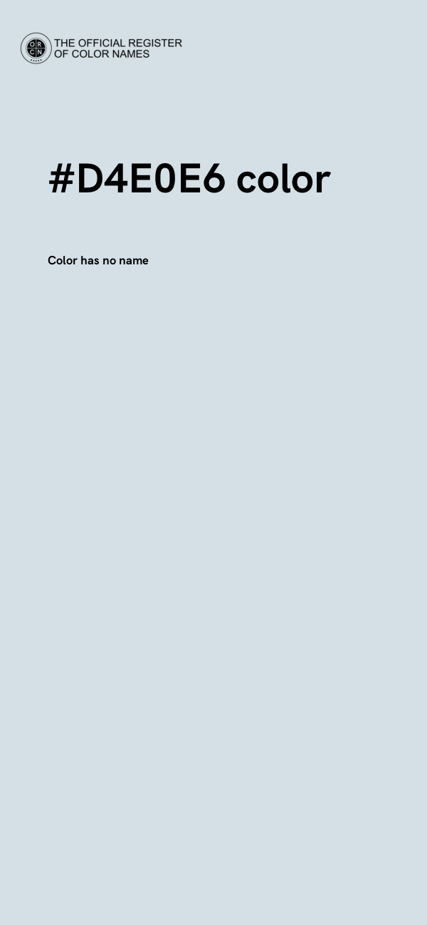 #D4E0E6 color image