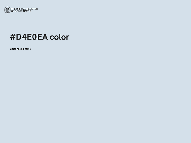 #D4E0EA color image