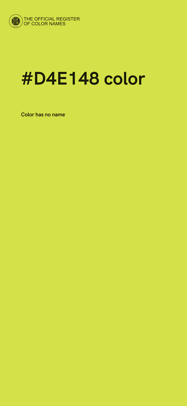 #D4E148 color image