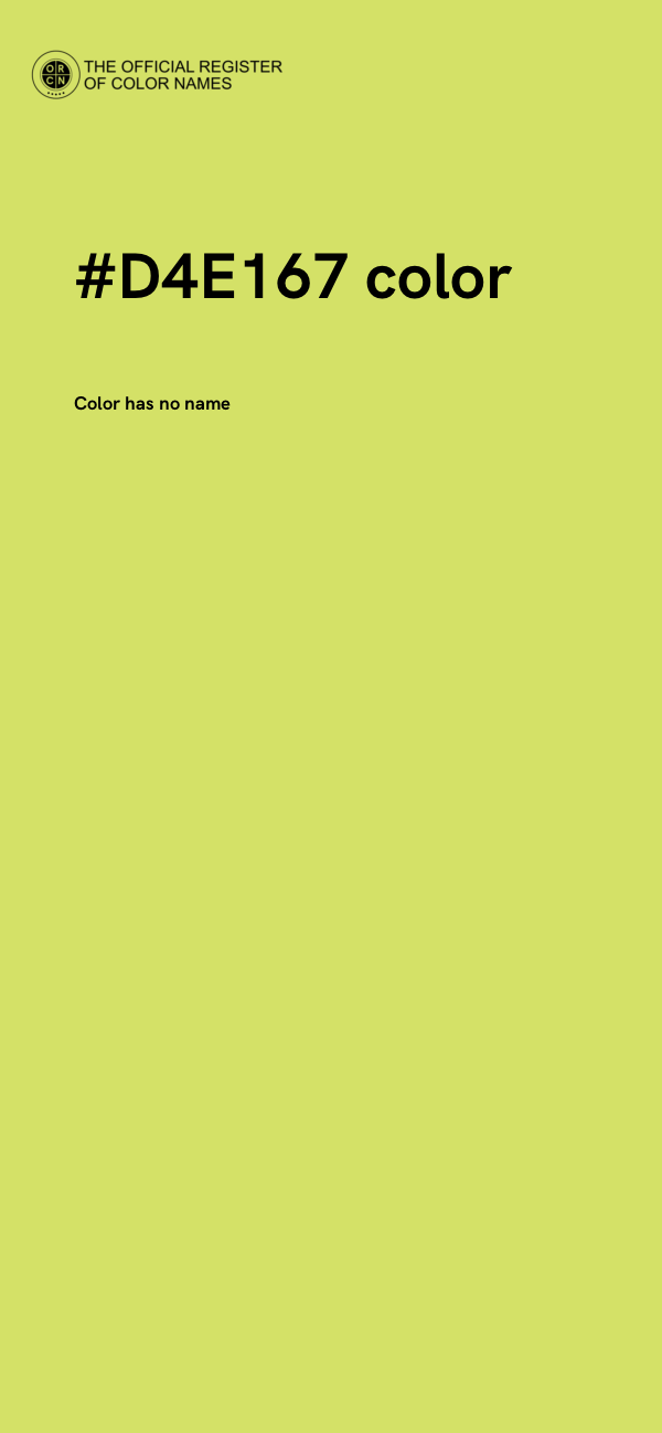 #D4E167 color image